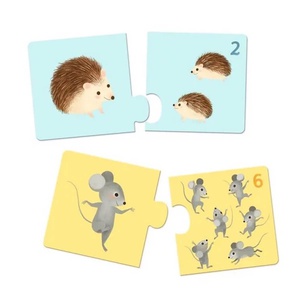 Puzzle Duo Bébés animaux Djeco