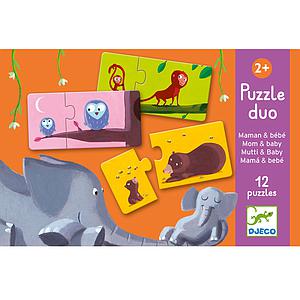 Puzzle duo MAMAN ET BÉBÉ Djeco