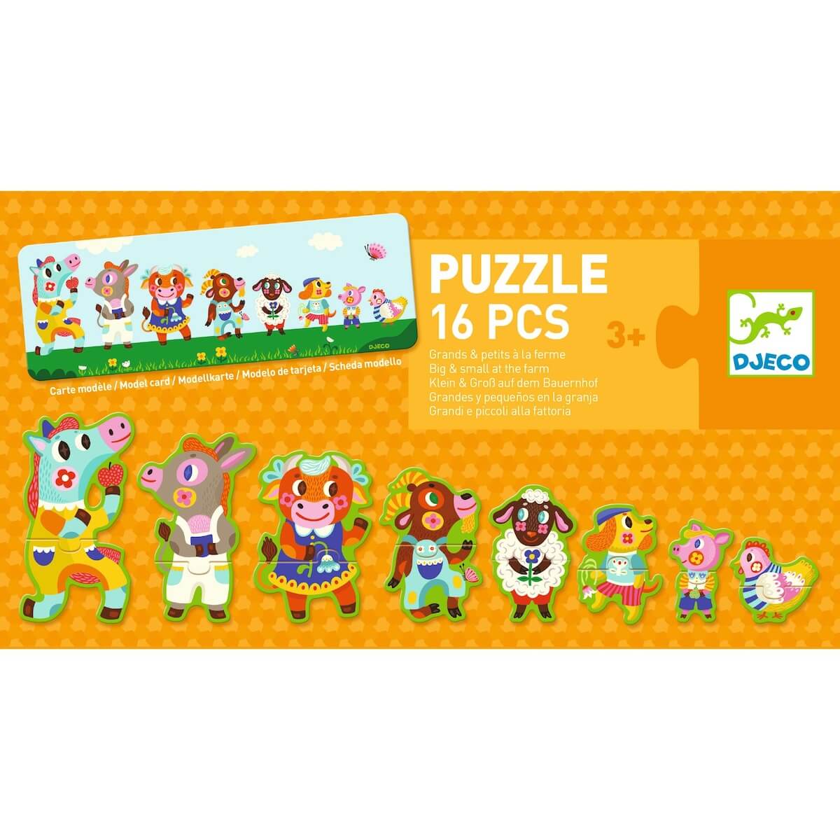 Puzzle géant Grands & petits à la ferme Djeco