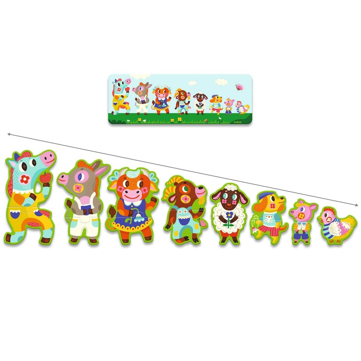 Puzzle géant Grands & petits à la ferme Djeco