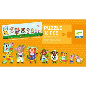 Puzzle géant Grands & petits à la ferme Djeco
