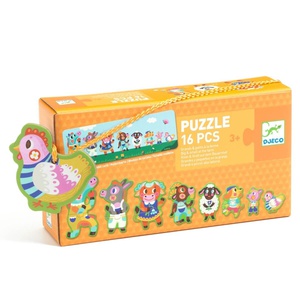 Puzzle géant Grands & petits à la ferme Djeco