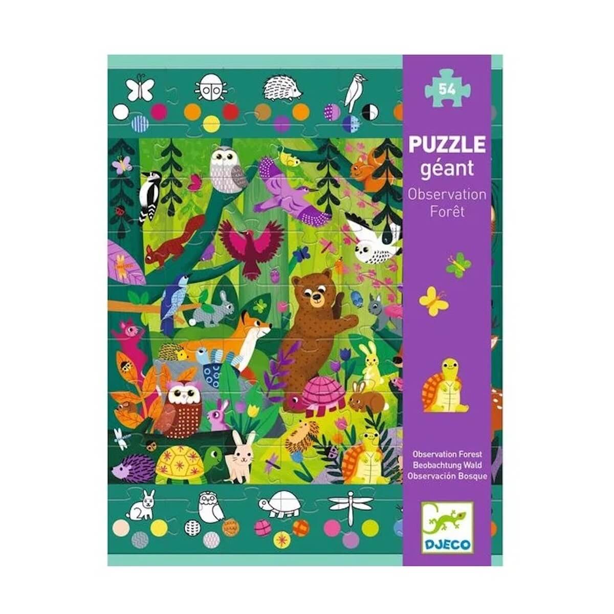 Puzzle géant Observation Forêt Djeco