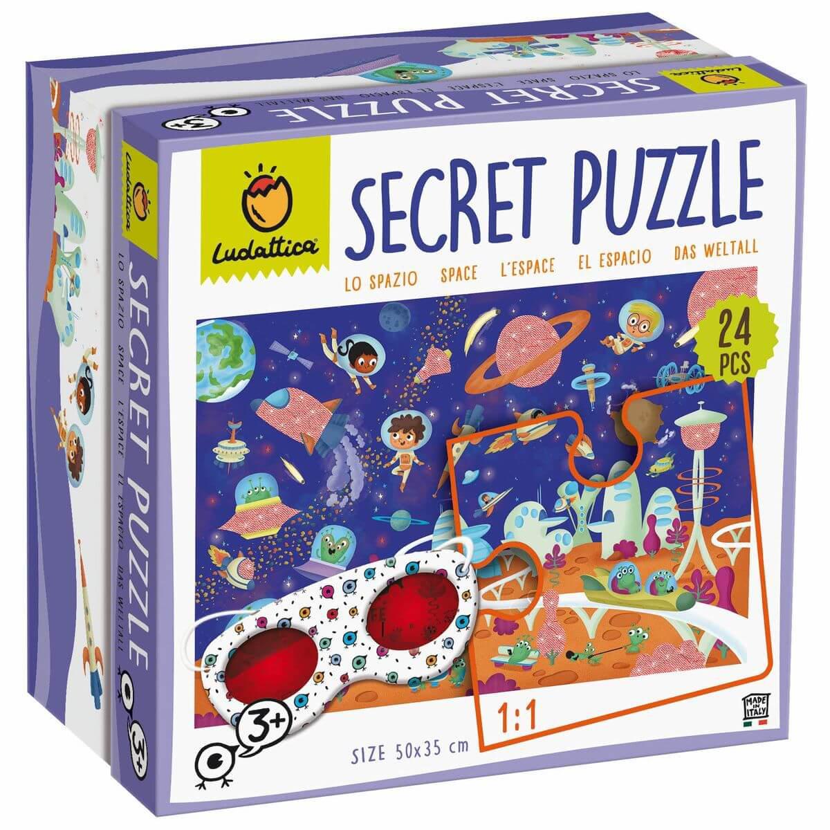 Puzzle interactive 24pcs L’éspace SECRET Ludattica