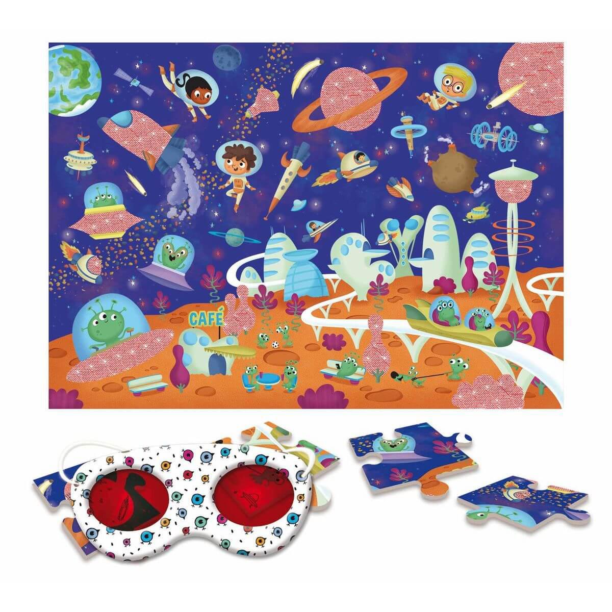 Puzzle interactive 24pcs L’éspace SECRET Ludattica