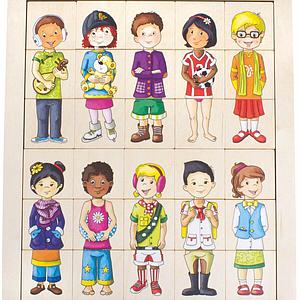 Puzzle MATCH AND MIX KIDS Beleduc