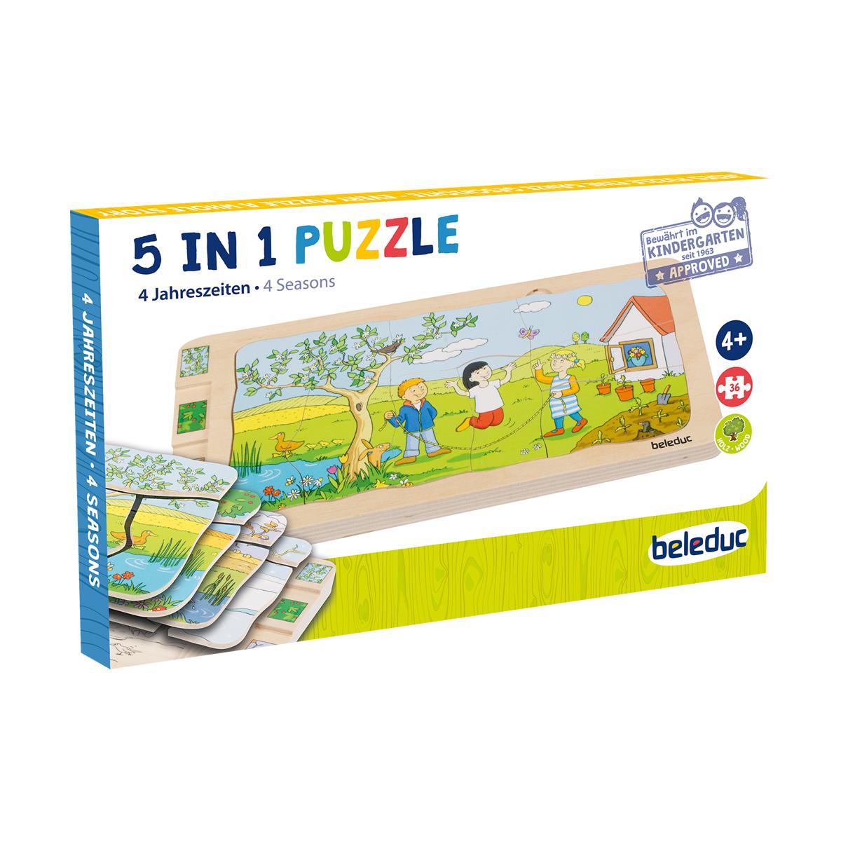 Puzzle multiniveaux 4 saisons Beleduc