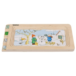 Puzzle multiniveaux 4 saisons Beleduc