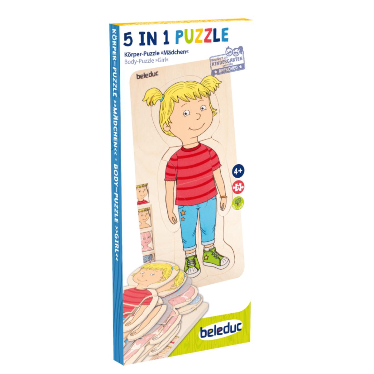 Puzzle multiniveaux corps Fille Beleduc