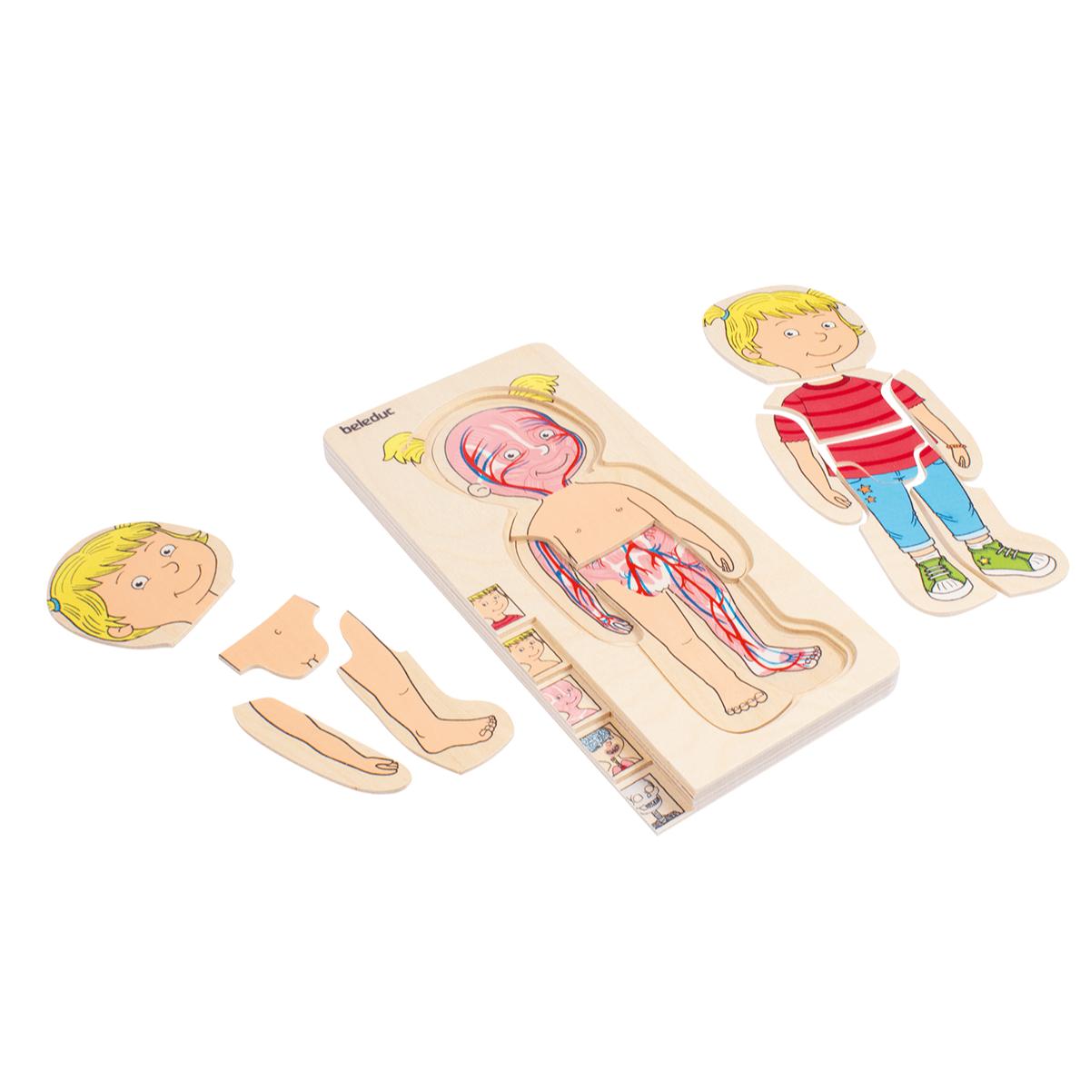 Puzzle multiniveaux corps Fille Beleduc