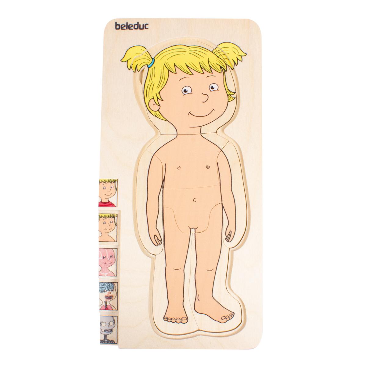 Puzzle multiniveaux corps Fille Beleduc