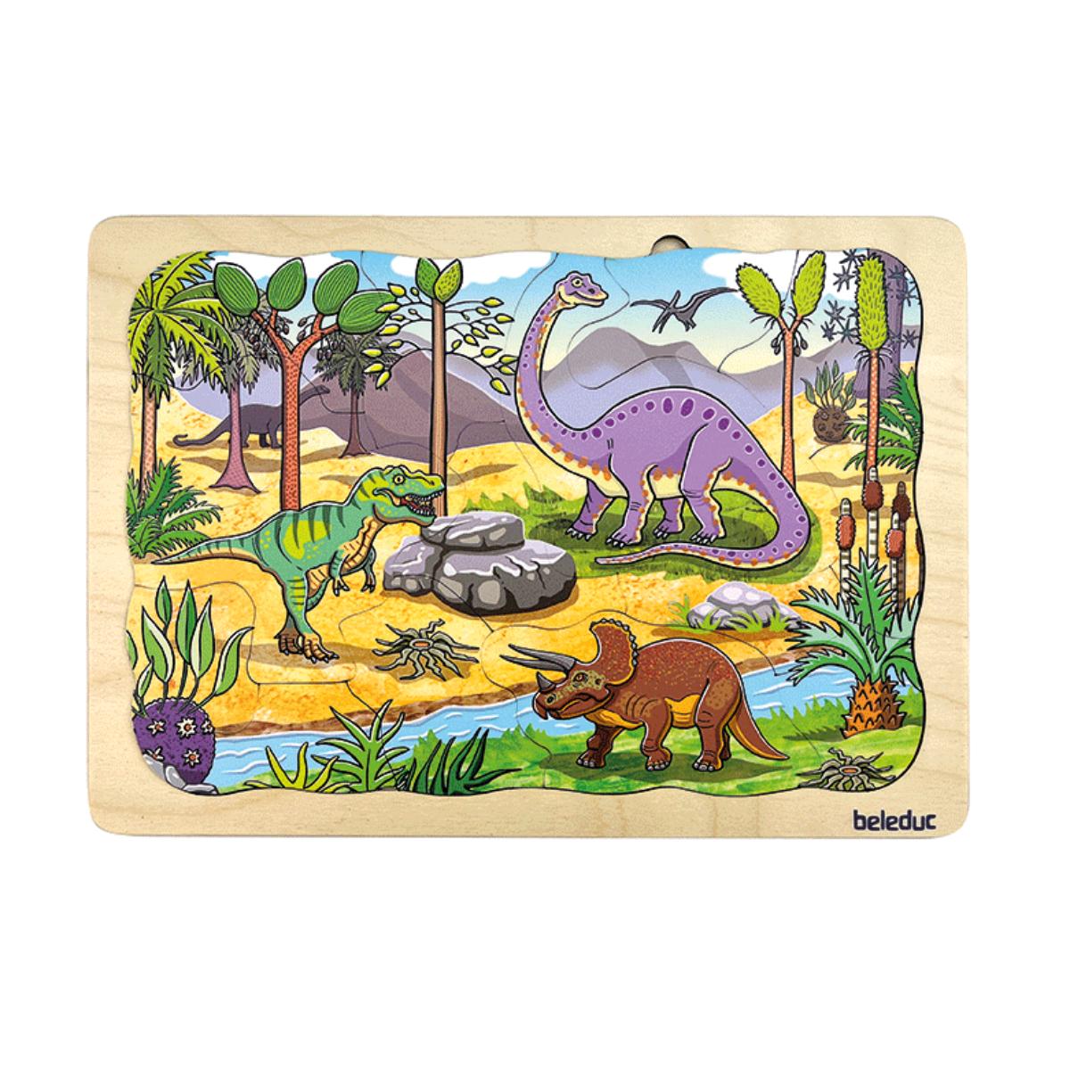 Puzzle multiniveaux Dinosaures Beleduc