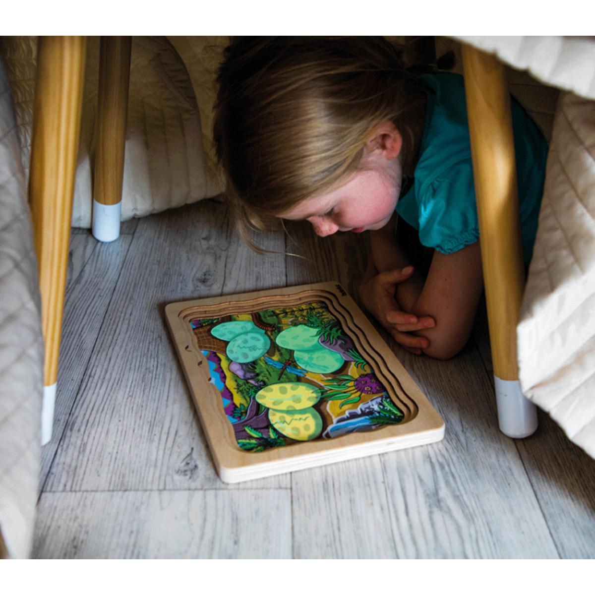 Puzzle multiniveaux Dinosaures Beleduc