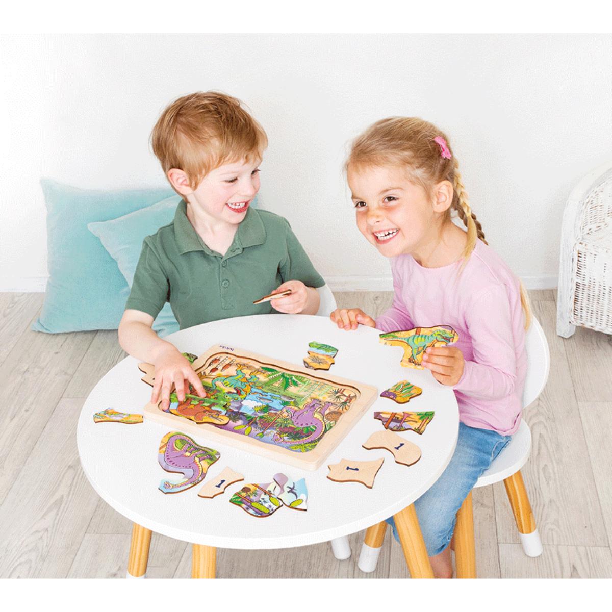 Puzzle multiniveaux Dinosaures Beleduc