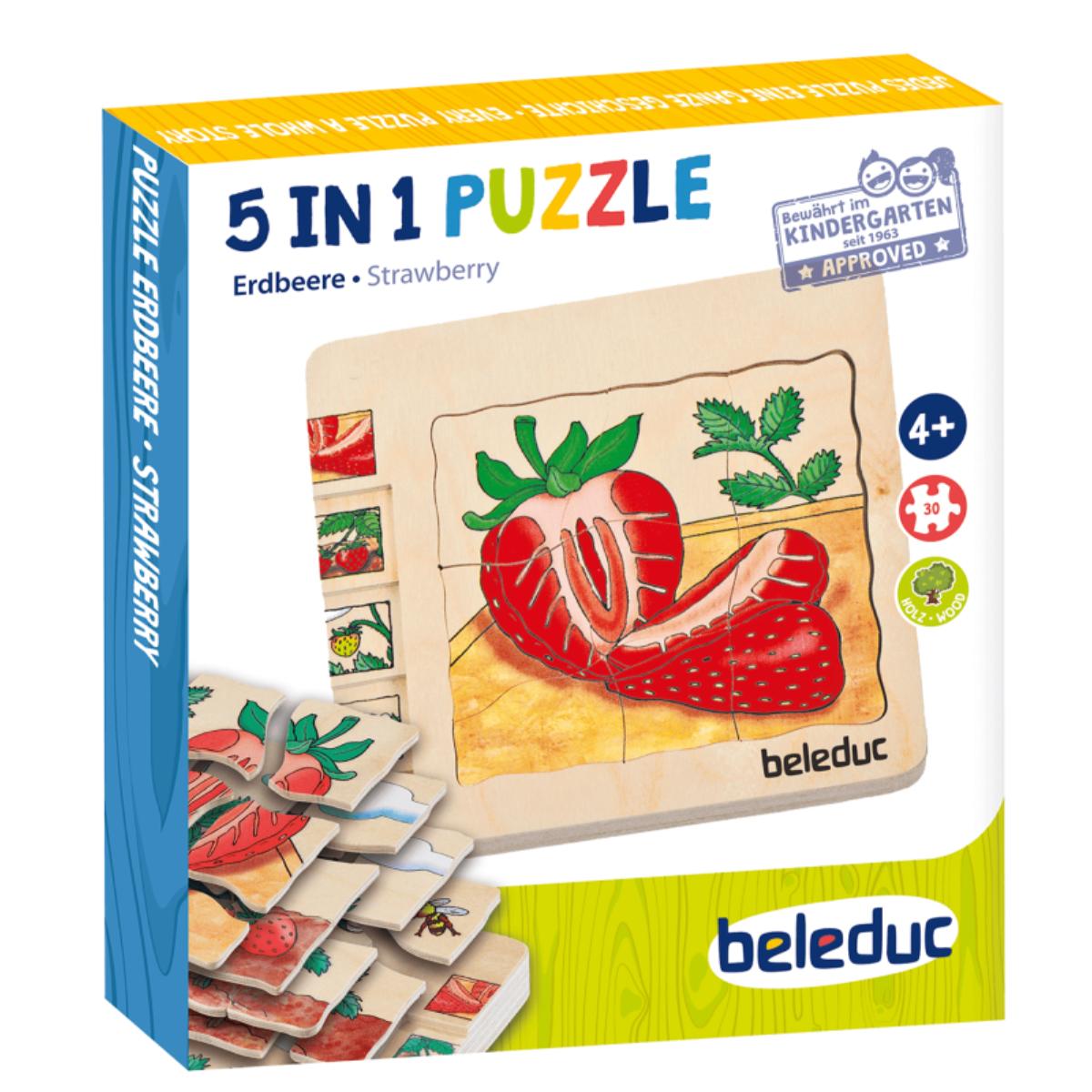 Puzzle multiniveaux Fraise Beleduc
