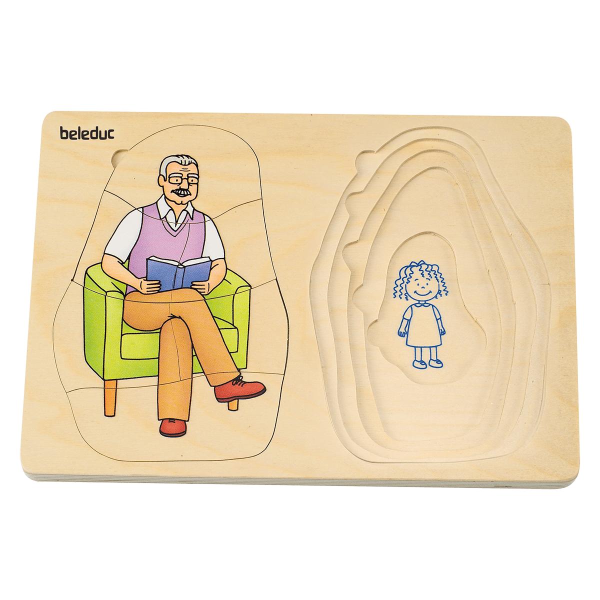 Puzzle multiniveaux Grand-mère & Grand-père Beleduc