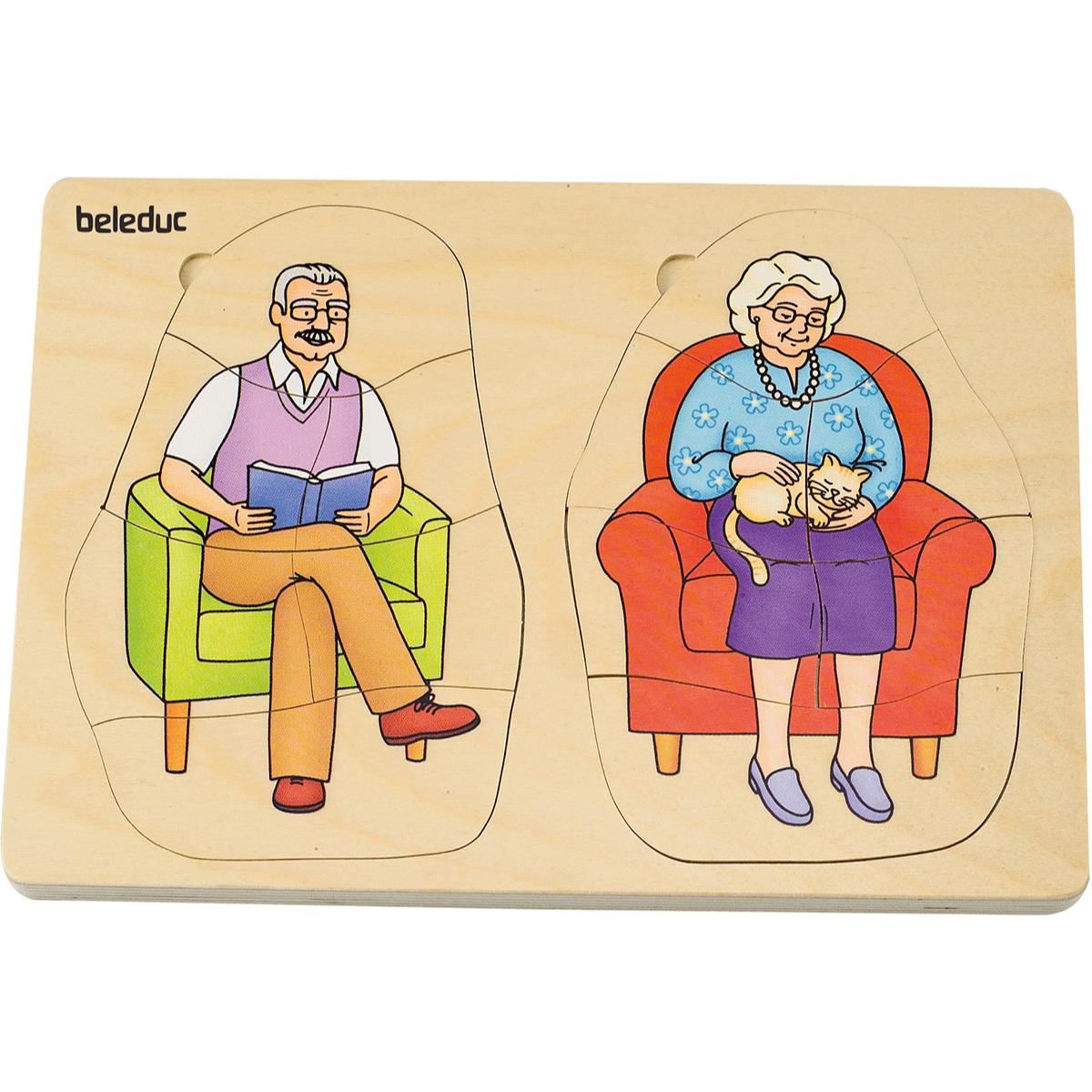 Puzzle multiniveaux Grand-mère & Grand-père Beleduc