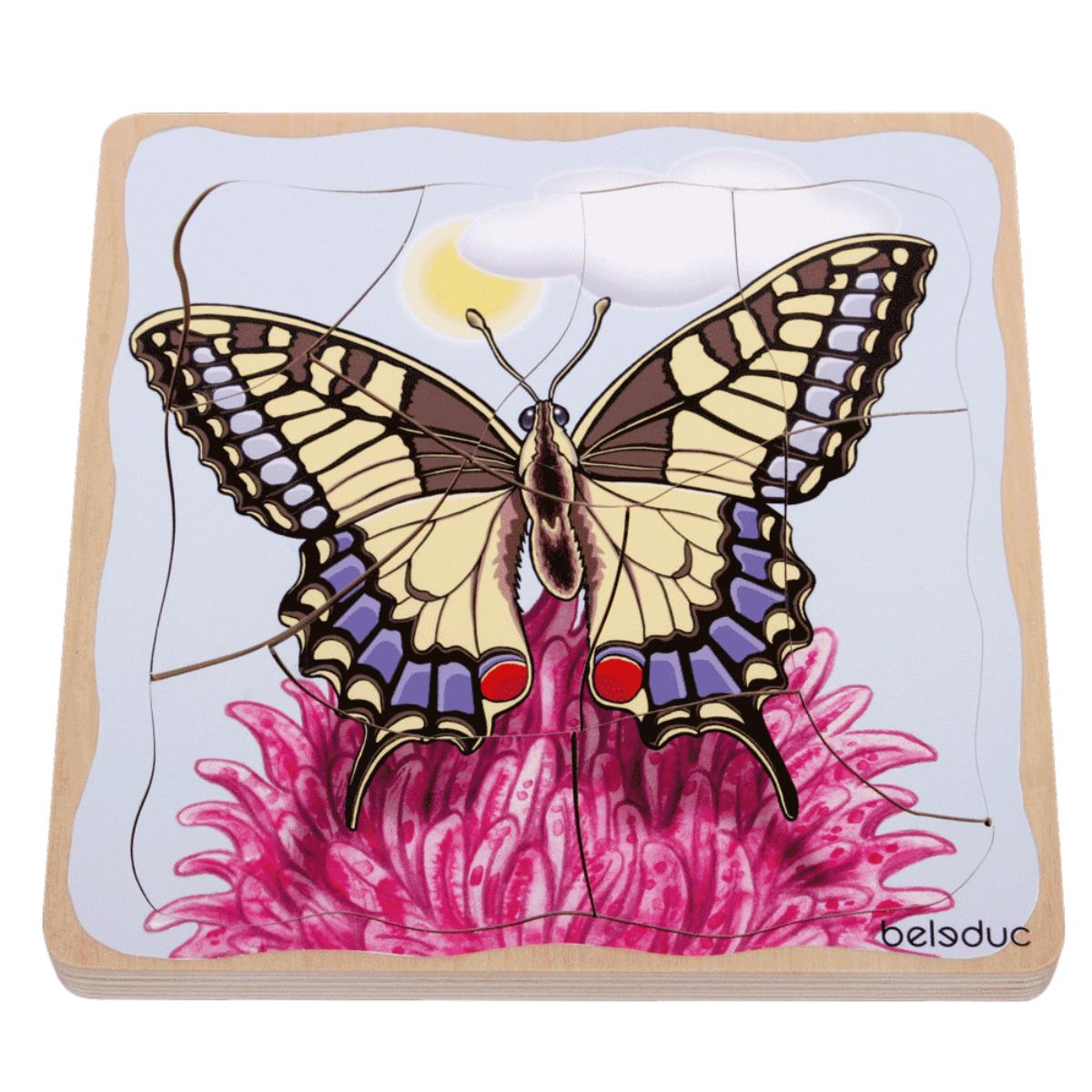 Puzzle multiniveaux Papillon Beleduc