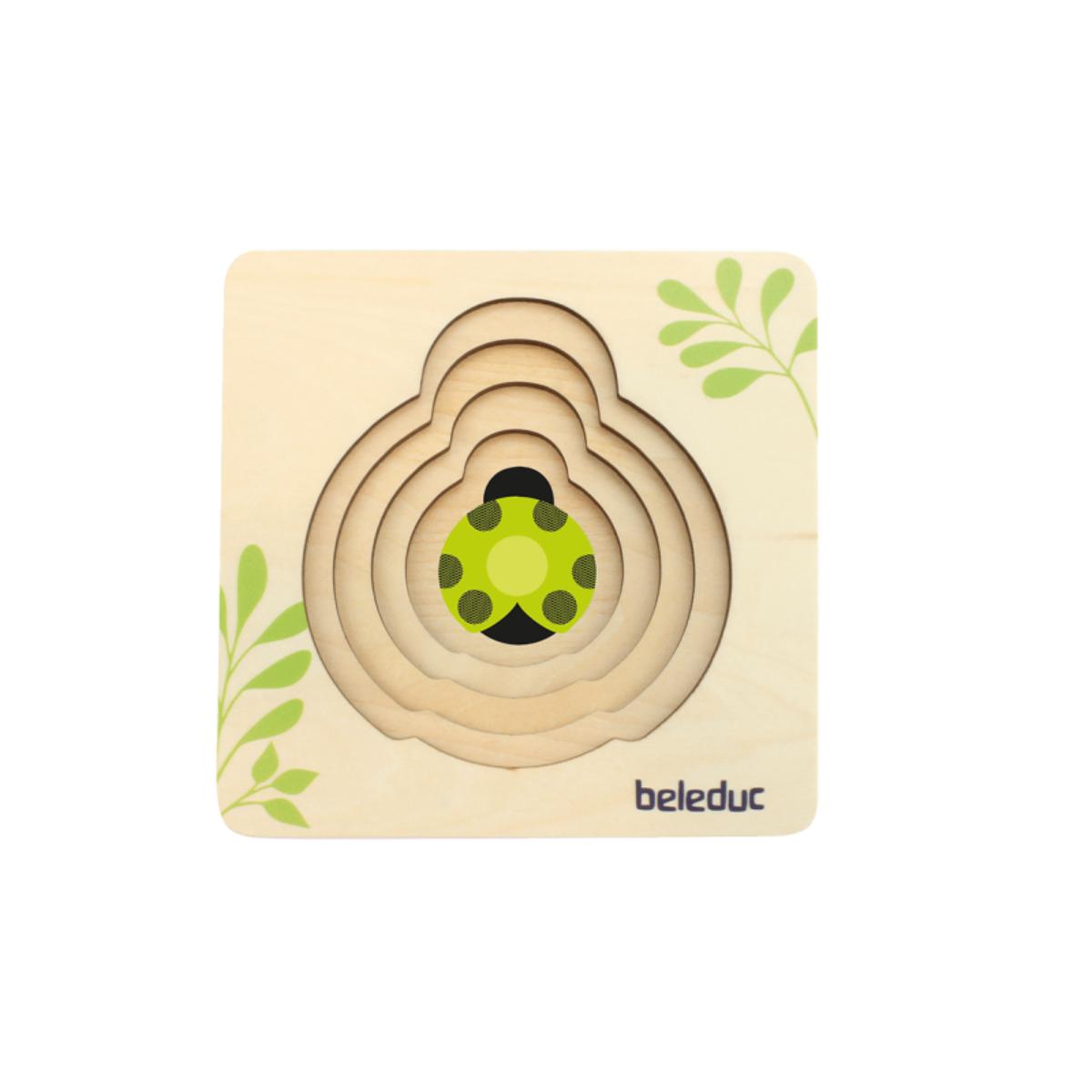 Puzzle multiniveaux Petite coccinelle Beleduc