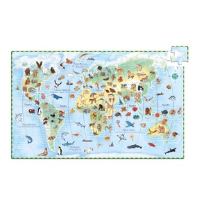 Puzzle observation-100pcs ANIMAUX DU MONDE Djeco