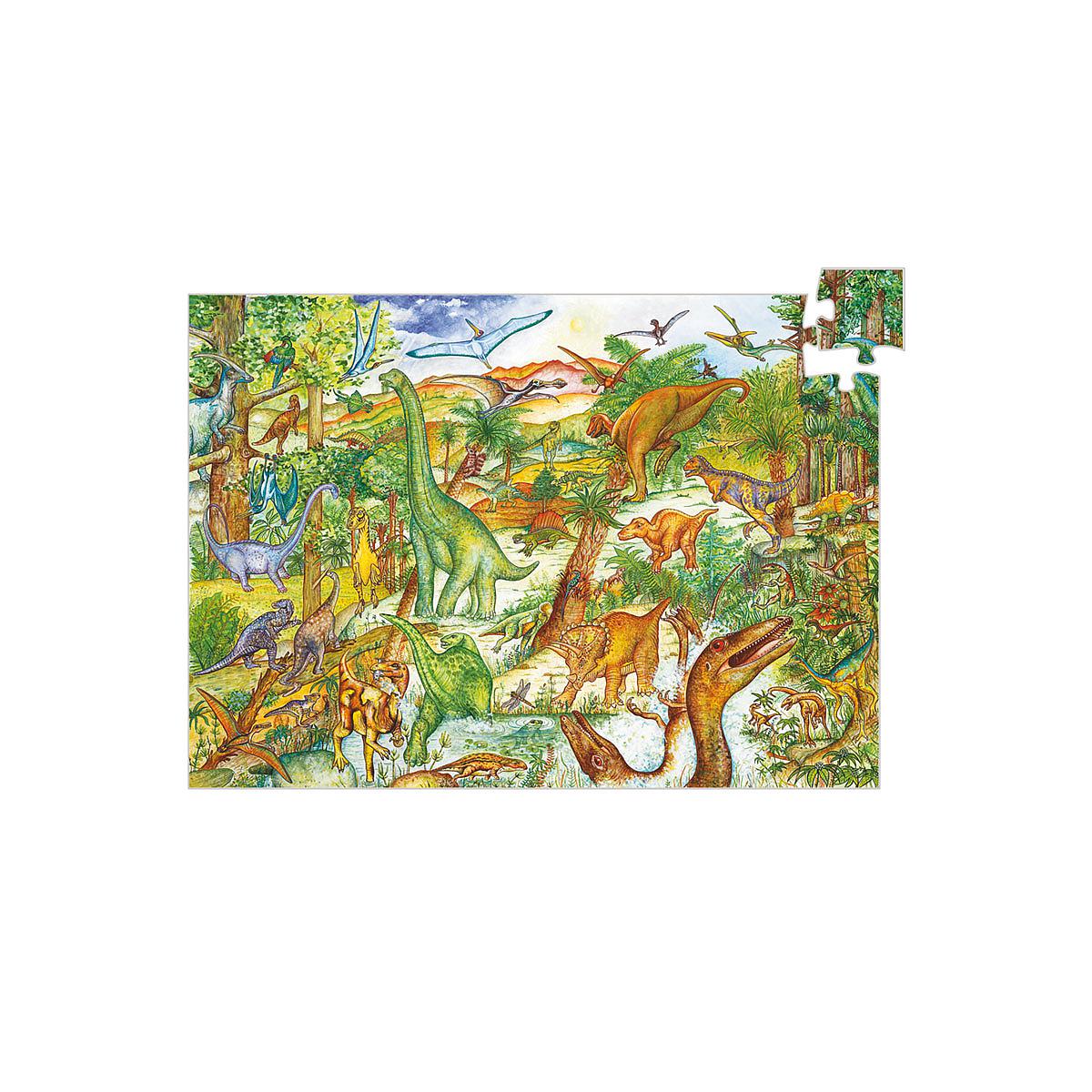 Puzzle observation-100pcs DINOSAURES Djeco