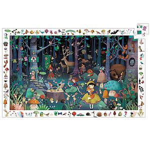 Puzzle observation-100pcs LA FORÊT ENCHANTÉE Djeco