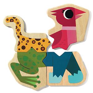 Puzzle premier âge Mixanimo BOIS Djeco