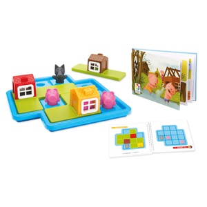 Puzzle préscolaire contes de fées LES TROIS PETITS COCHONS Deluxe Smartgames
