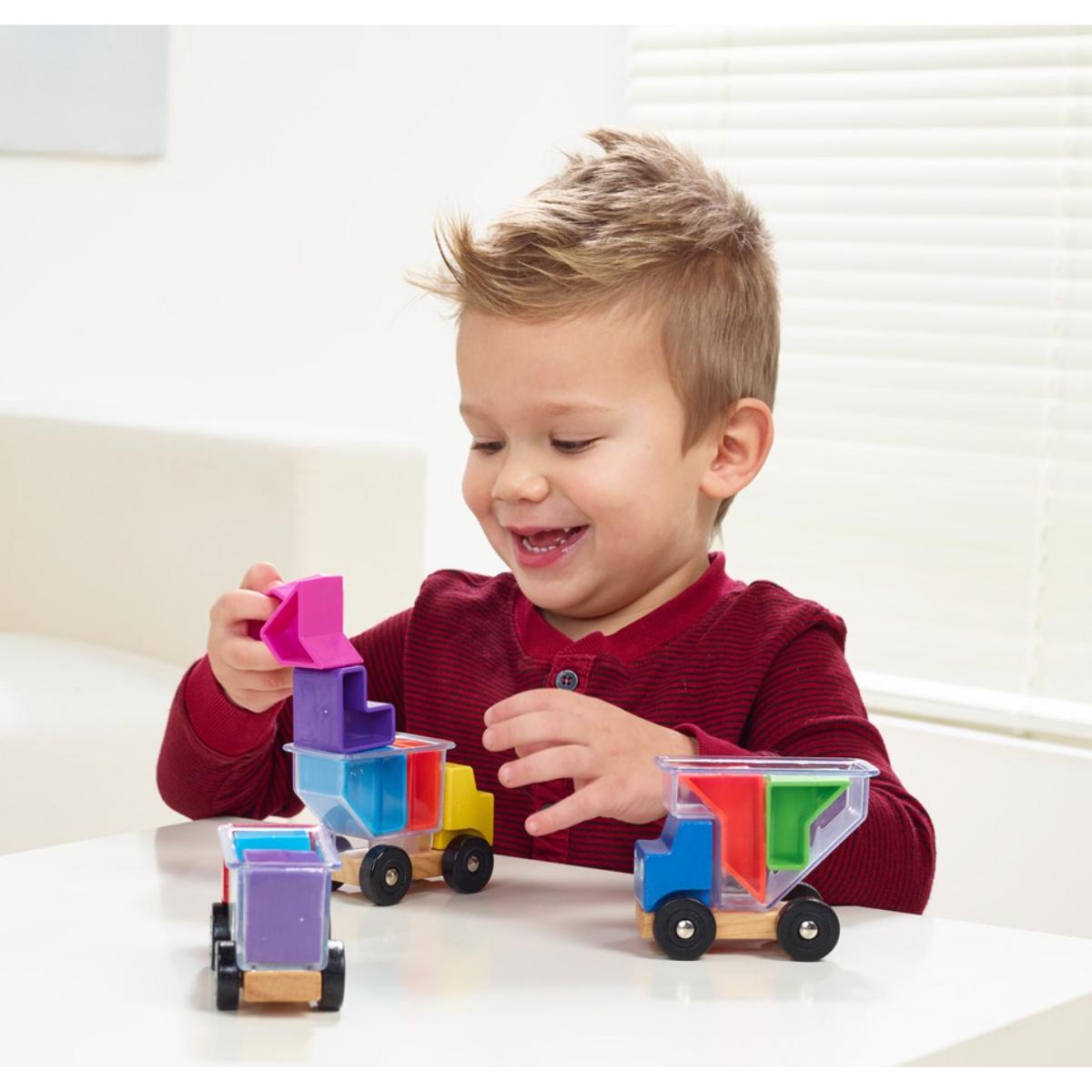Puzzle préscolaire en bois TRUCKY 3 Smartgames 