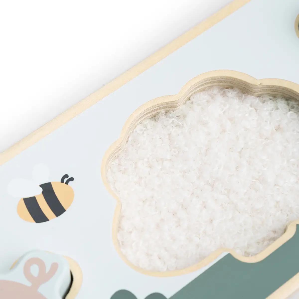 Puzzle sensorielle Tiny farm Done by deer Colour mix