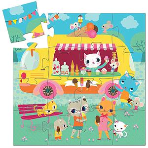 Puzzle silhouette-16pcs LE GLACIER Djeco