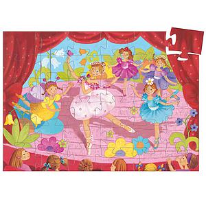 Puzzle silhouette-36pcs LA BALLERINE À LA FLEUR Djeco