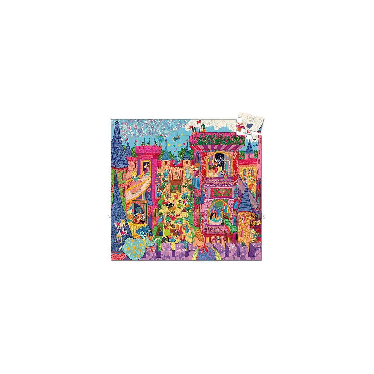 Puzzle silhouette-54pcs CHÂTEAU FÉERIQUE Djeco