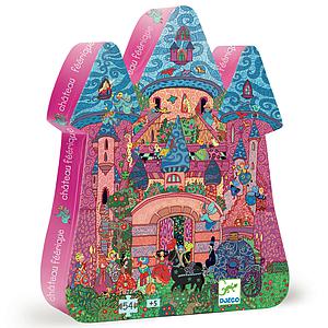 Puzzle silhouette-54pcs CHÂTEAU FÉERIQUE Djeco