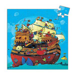 Puzzle silhouette-54pcs LE BATEAU DE BARBEROUSSE Djeco