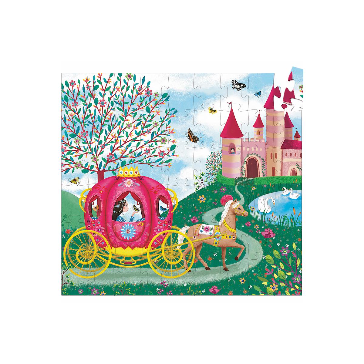 Puzzle silhouette-54pcs LE CARROSSE D'ELIS Djeco