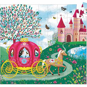 Puzzle silhouette-54pcs LE CARROSSE D'ELIS Djeco