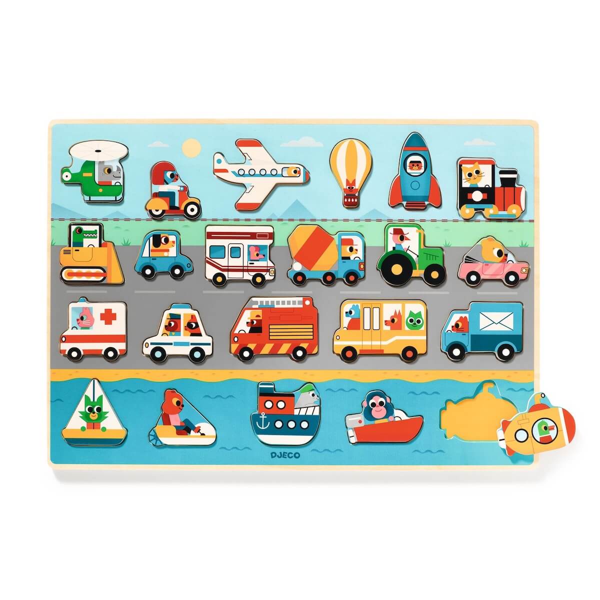 Puzzle Vroom Djeco