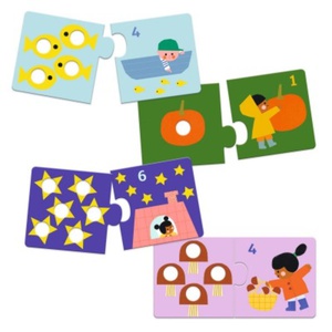 Puzzles Duo-Trio Duo  Premiers chiffres Djeco