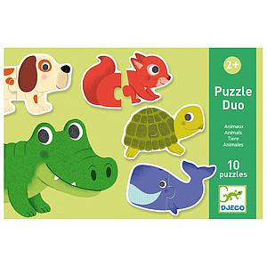 Puzzles duo-trio Puzzle Duo Animaux Djeco