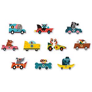 Puzzles duo-trio Puzzle Duo Bolides Djeco