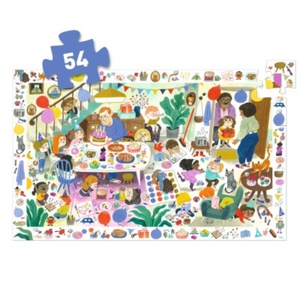 Puzzles Observation La fête d'anniversaire - 54pcs Djeco