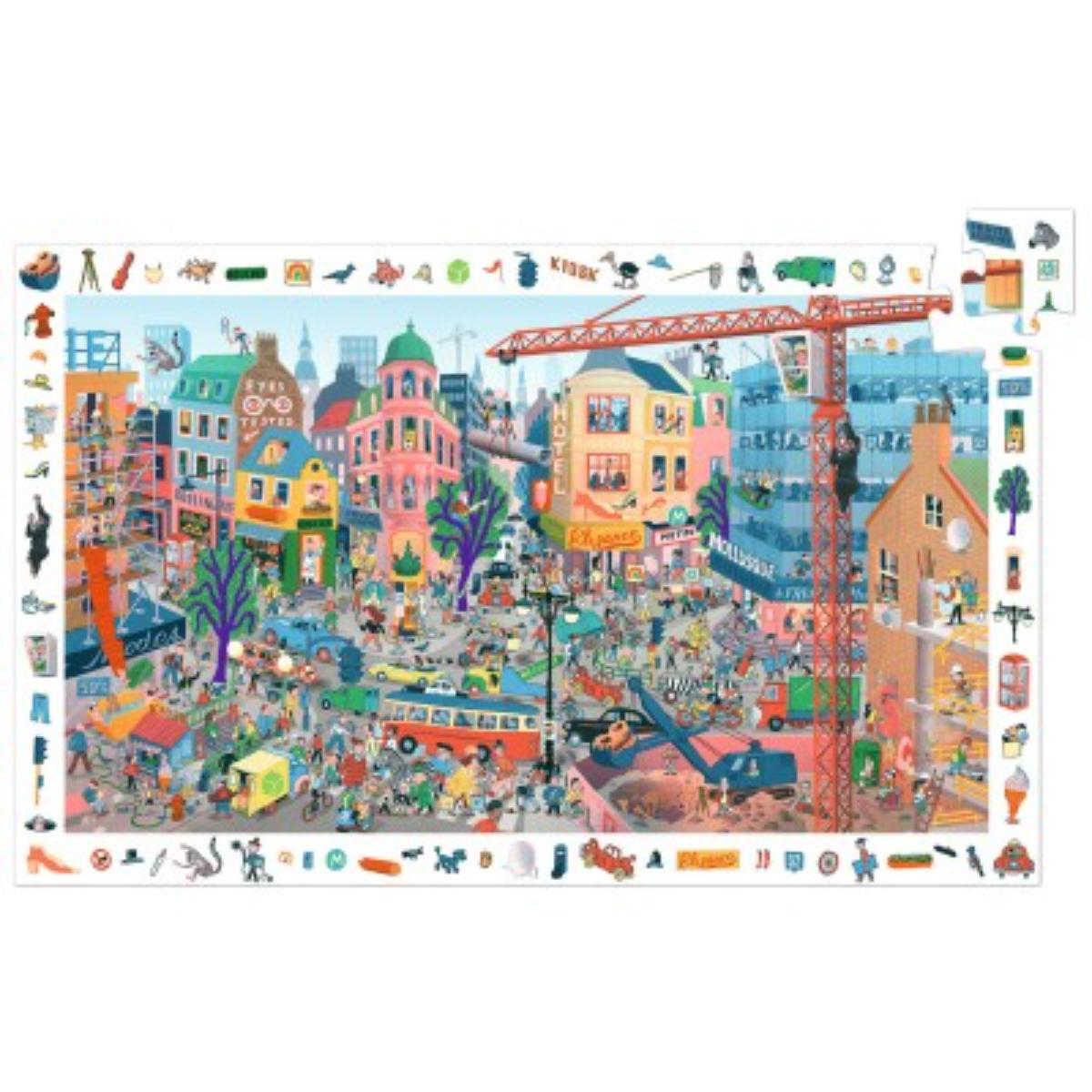 Puzzles Observation La ville - 200pcs Djeco