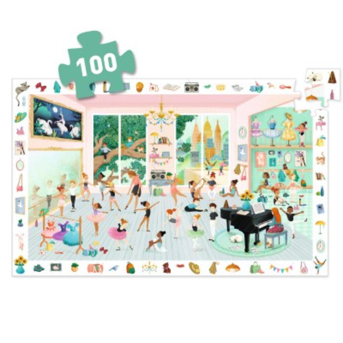 Puzzles Observation L'école de danse - 100 pcs Djeco