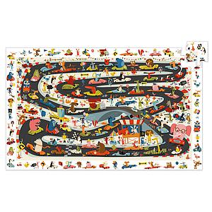 Puzzles observation Rallye automobile - 54 pcs Djeco
