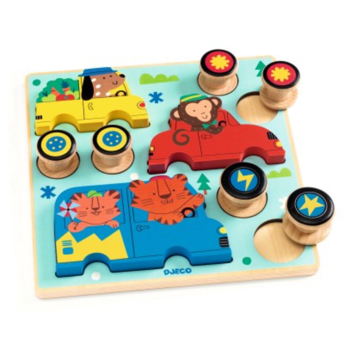 Puzzles Relief Puzz & roll Color Djeco