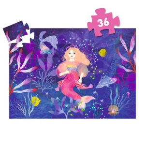 Puzzles Silhouettes Ella, la sirène - 36pcs Djeco