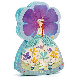 Puzzles silhouettes La princesse du printemps - 36 pcs Djeco