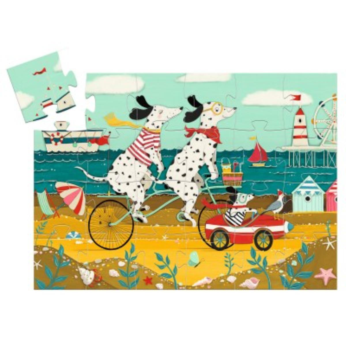 Puzzles Silhouettes Ollie, le dalmatien Djeco
