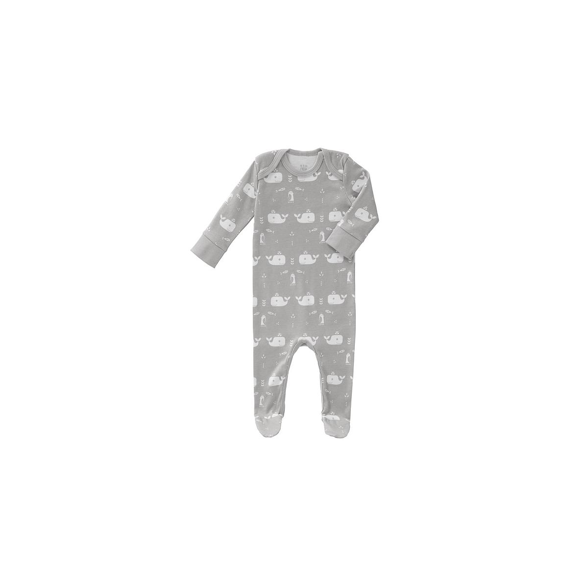 Pyjama bébé 3-6M BALEINE Fresk gris